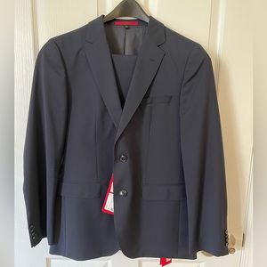 NWT HUGO by HUGO BOSS Jeffrey Regular Fit Suit 38R Jacket / 32 R Pants - Navy